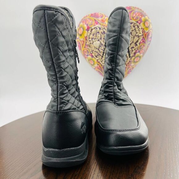Totes Erin Waterproof Snow Gray Boots Size 10 - Picture 9 of 11